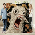 Screaming Goat Flannel Blanket