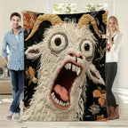 Screaming Goat Flannel Blanket