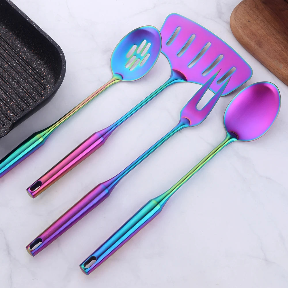 1-10PCS Stainless Steel Cooking Kitchenware Set