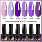 6pc Nail Gel Polish Set
