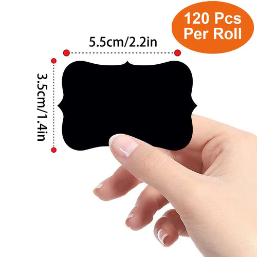 120Pcs  Blackboard , Erasable Pen,  Chalkboard Labels
