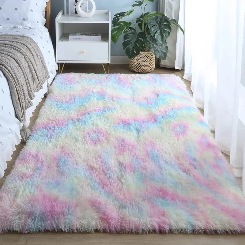 Tie-Dye Plush Carpet