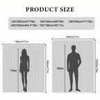 Foldable Magnetic Shower Curtain