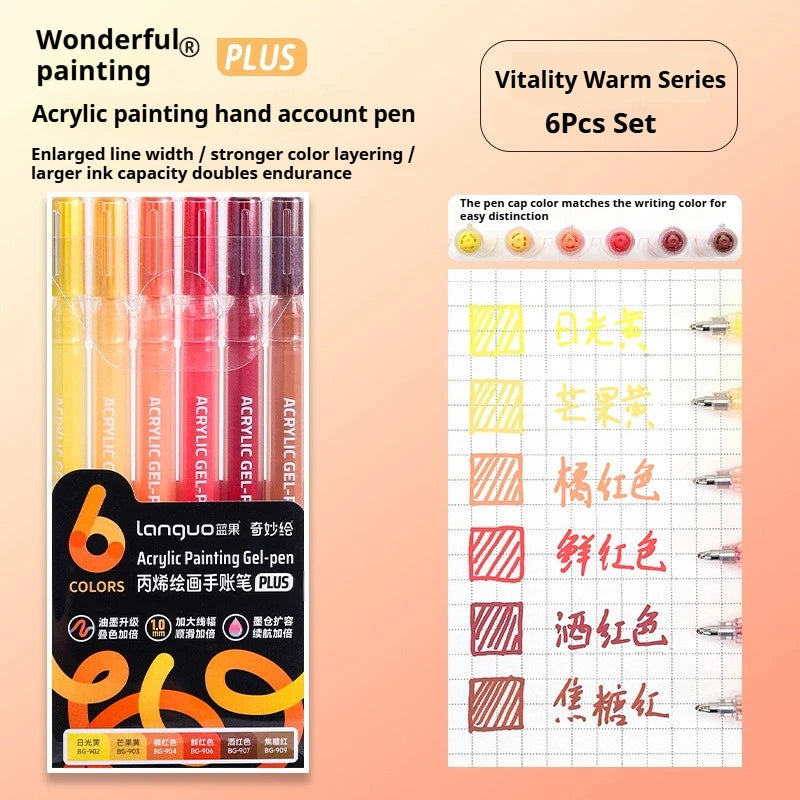 6/24/36/54/72/90 Colors Acrylic Painting Pens