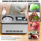 Ice Cream Maker  2 Quart No Pre-freezing