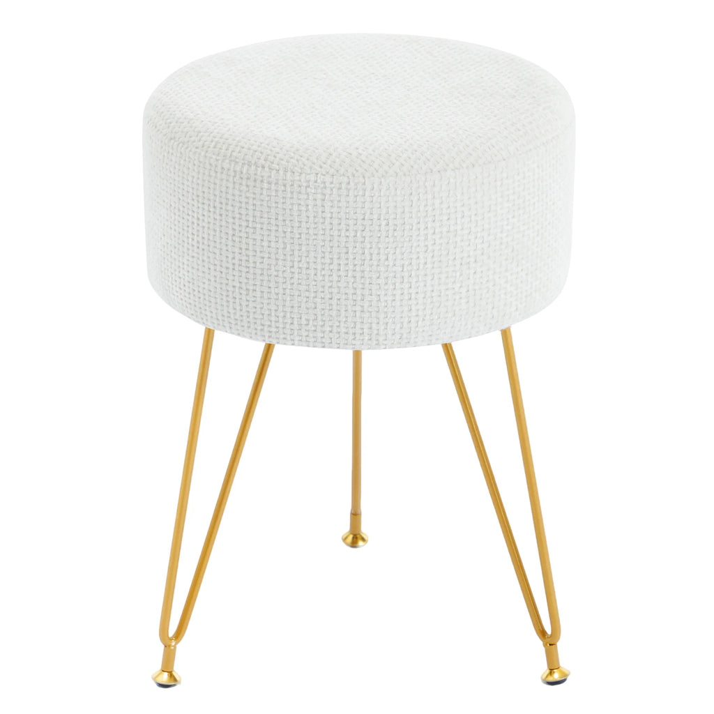 Round Velvet Stool