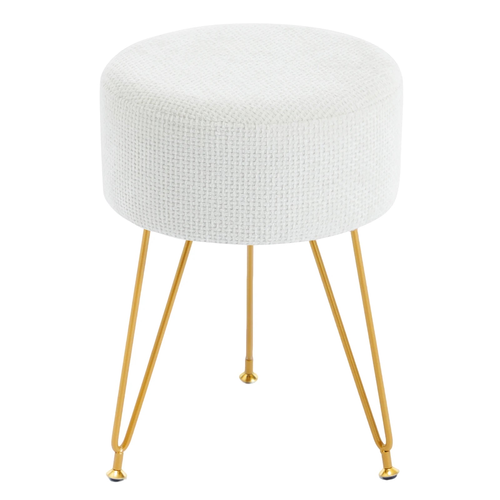 Round Velvet Stool