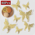 12/48Pcs 3D Butterfly  Wall Sticker