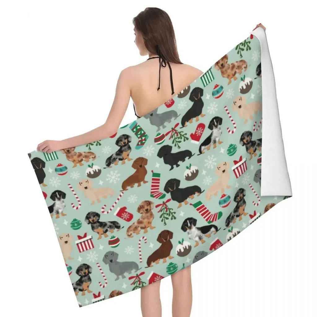 Dachshund Dog Beach Towel