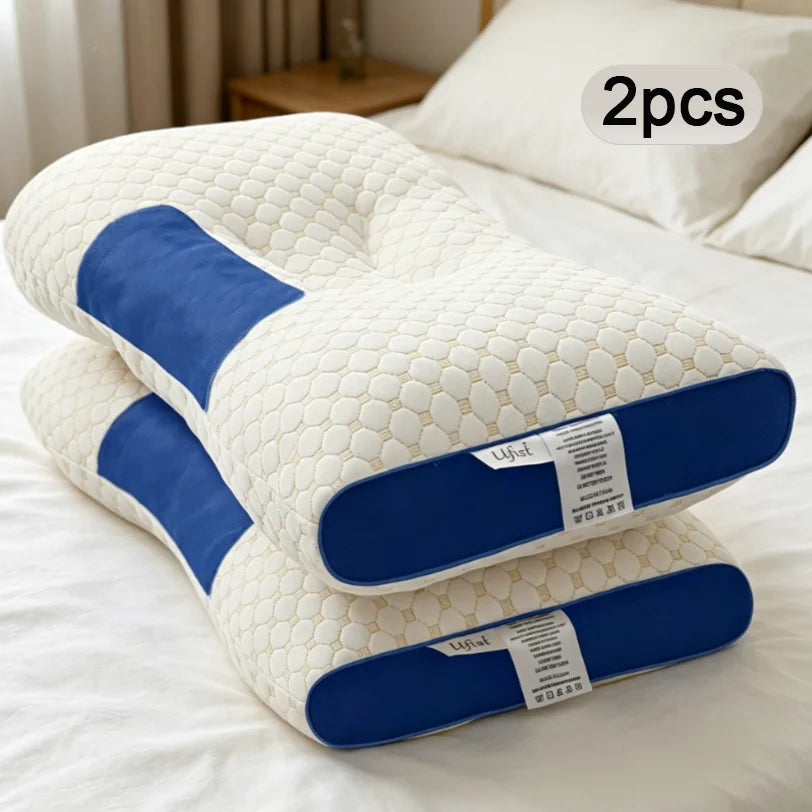2 Braided Neck Pillows/ Detachable Pillowcase