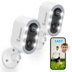 Security Camera WiFi Battery Powered, Two-Way Talk