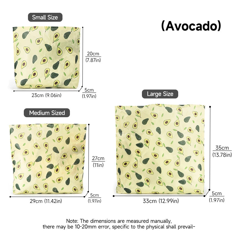 1 PC Reusable Beeswax Storage Bags