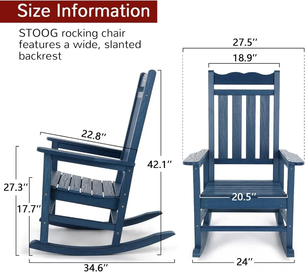 All-Weather Outdoor Rocking Chair