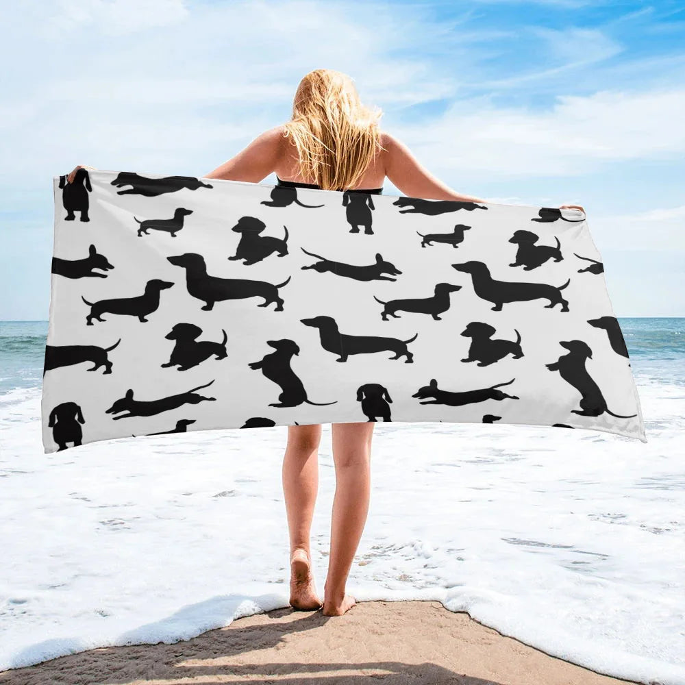 Dachshund Beach Towel