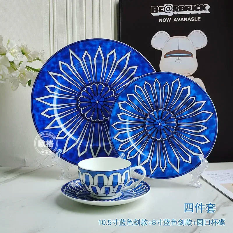 European Style Blue Tableware