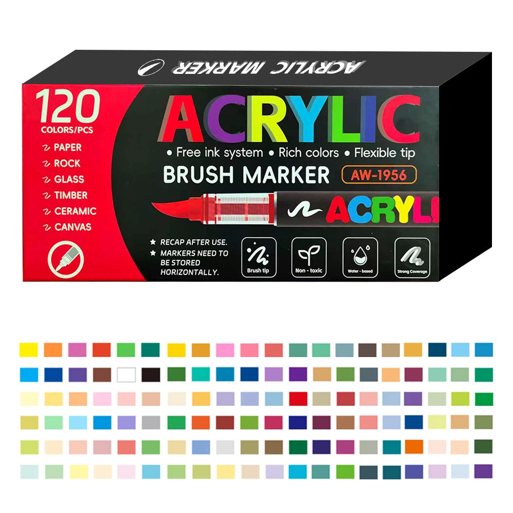 12-366 Colors Acrylic Paint Markers