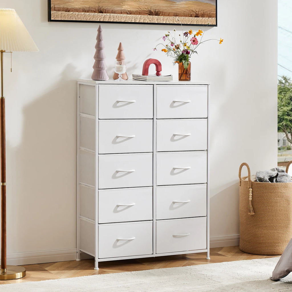 10 Fabric Drawers,  Storage Cabinet