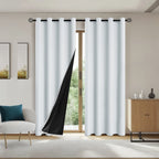 1pc Solid Color Full  Blackout curtains