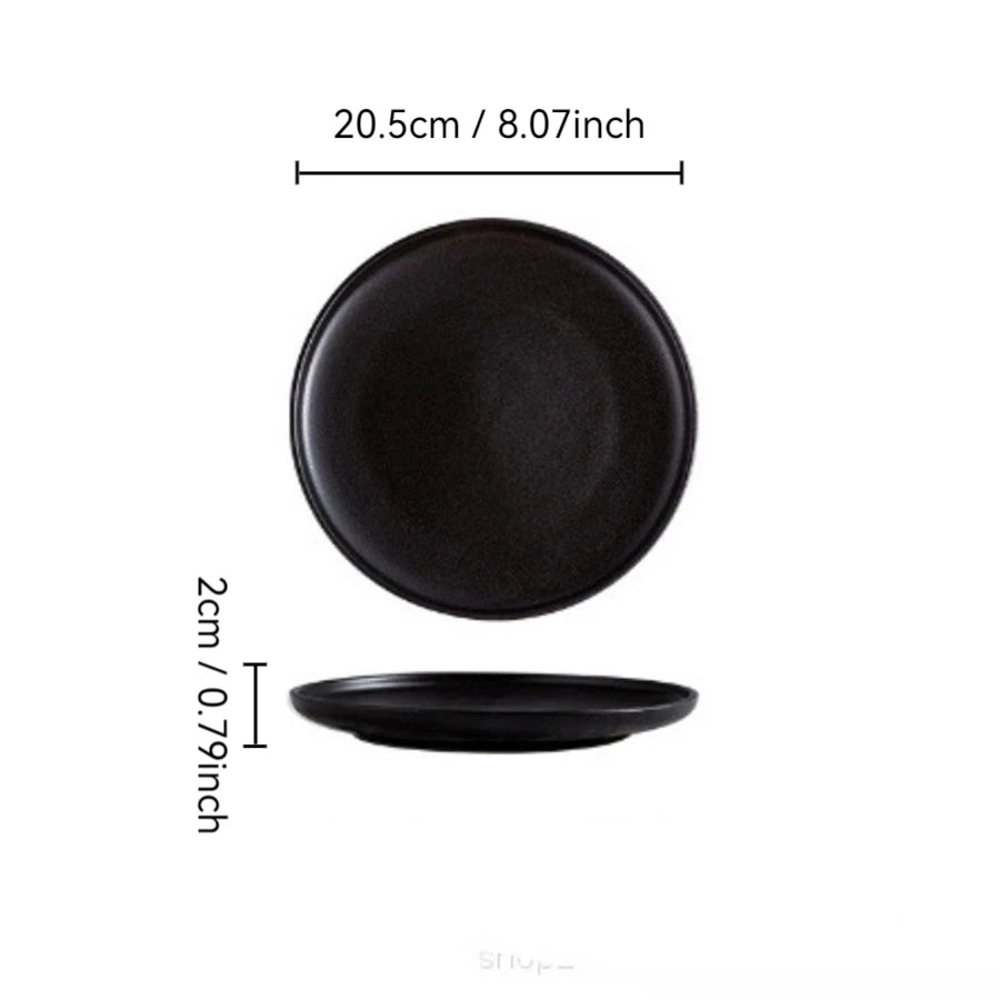 Ceramic Black Plates