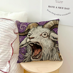 Screaming Goat Pillow Cover