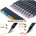 Professional Permanent Sketch Markers/ 12