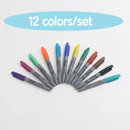 12colors Fine Point Permanent Markers