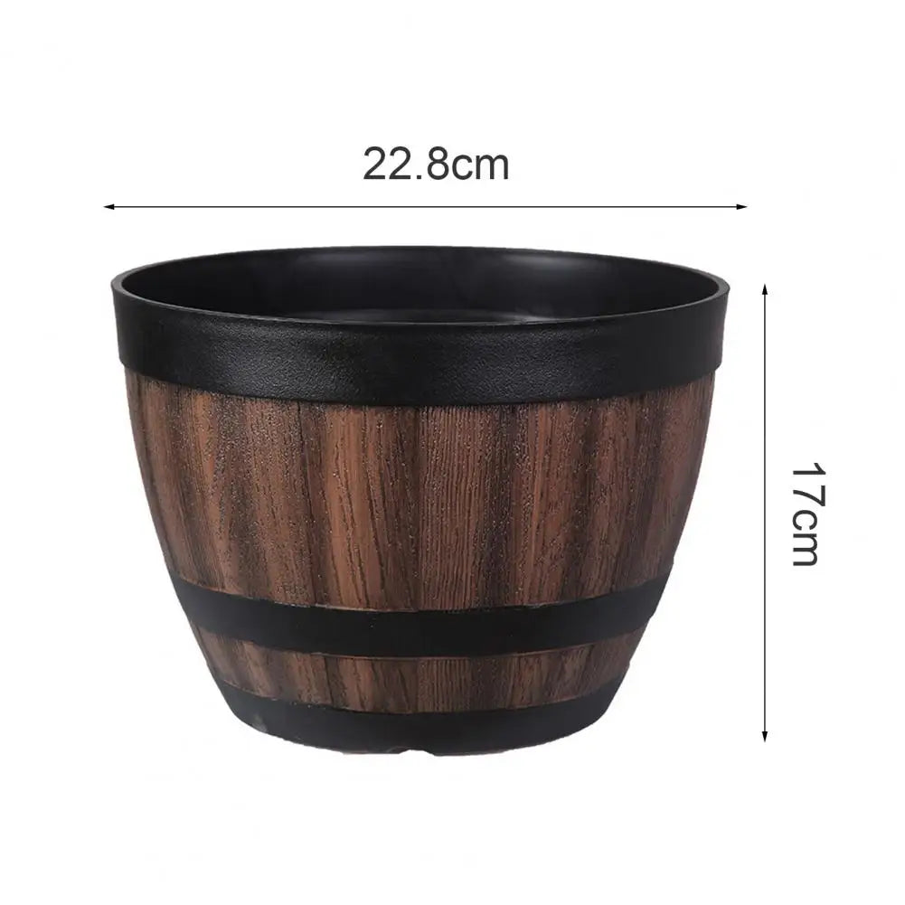 Wooden Plastic Pot