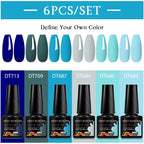 6pc Nail Gel Polish Set