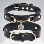 Leather Pet Collar, 8-15''Neck
