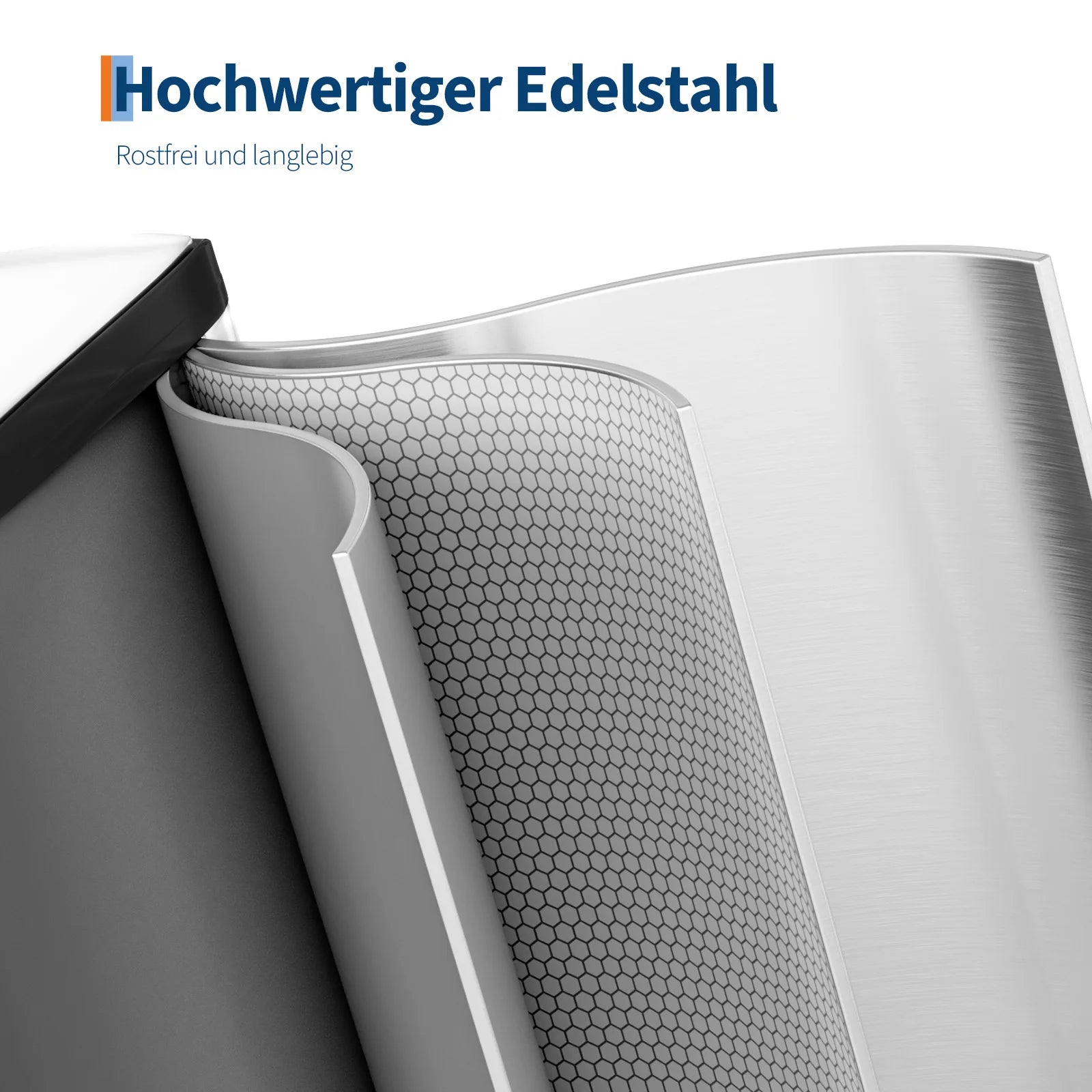 Dual Compartment Kitchen Trash Can, 30L (2 x 15L)