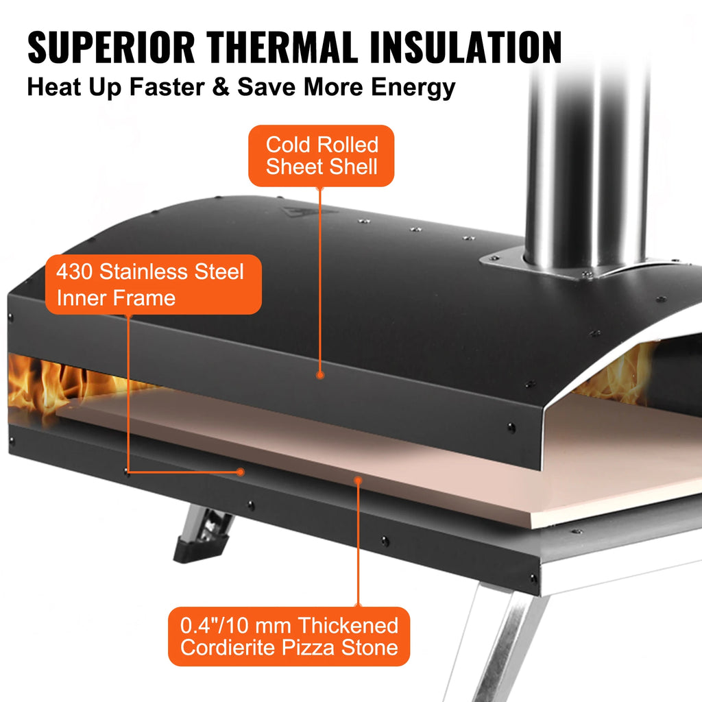 12inch Outdoor Oven Charcoal Pizza Grill
