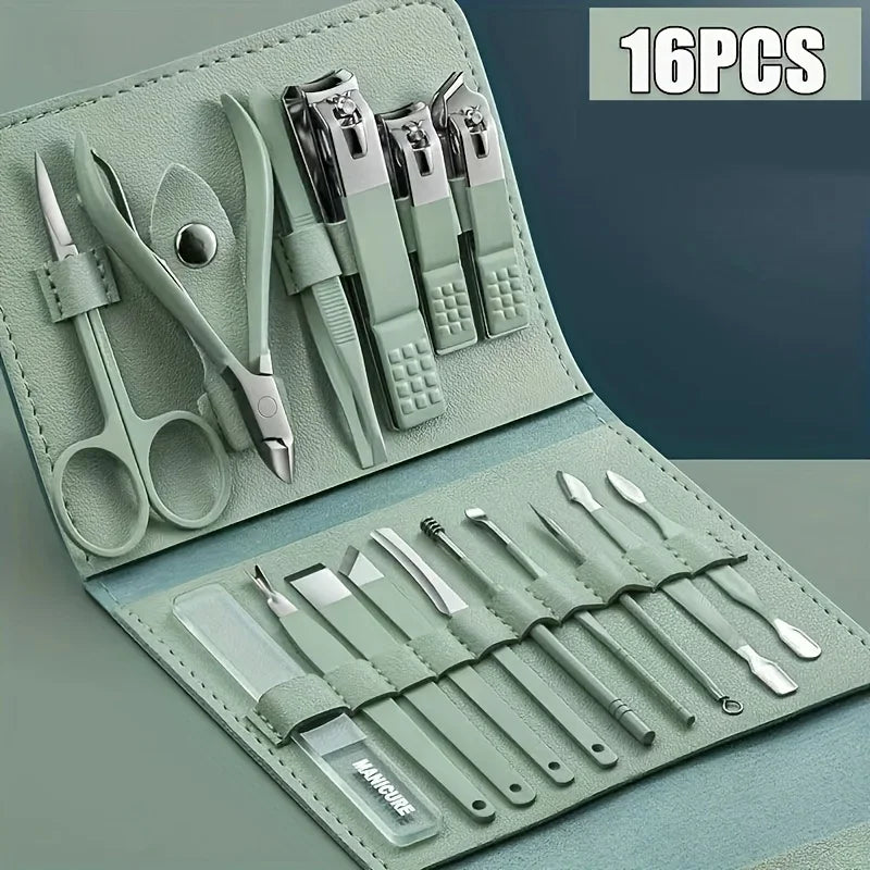 16pcs Professional Nail Cuticle Set
