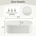30/43IN Folding Storage Ottoman Bench