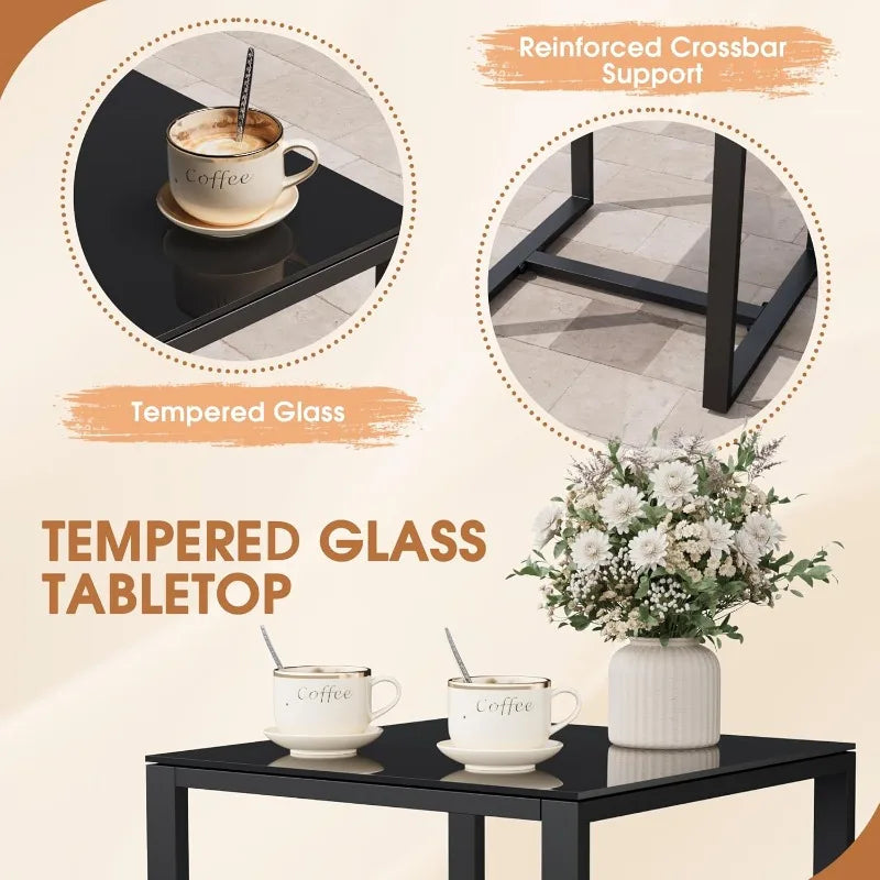 Resin 3 Piece Set, Cushions, and Table