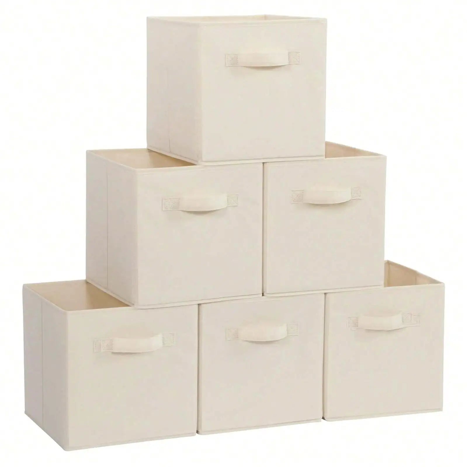 3/6-Pack 11" Collapsible Fabric Cube Storage Box