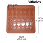 48/30 Holes Silicone Macaroon Baking Mold