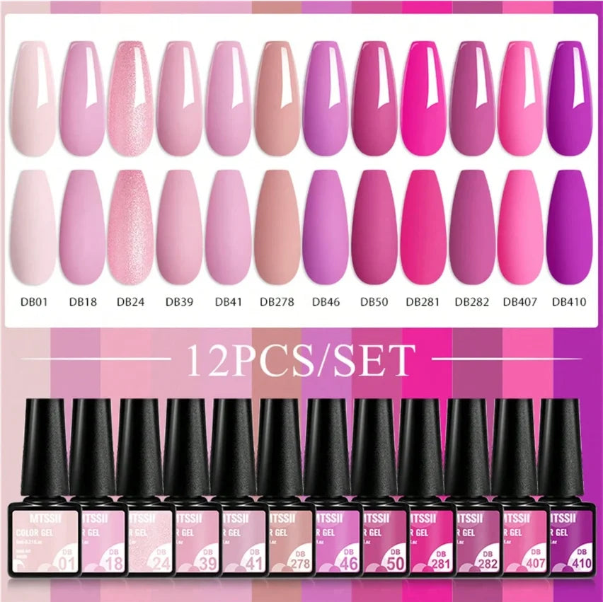 12pcs Gel Nail Polish Set