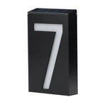 Solar Lights Black House Number