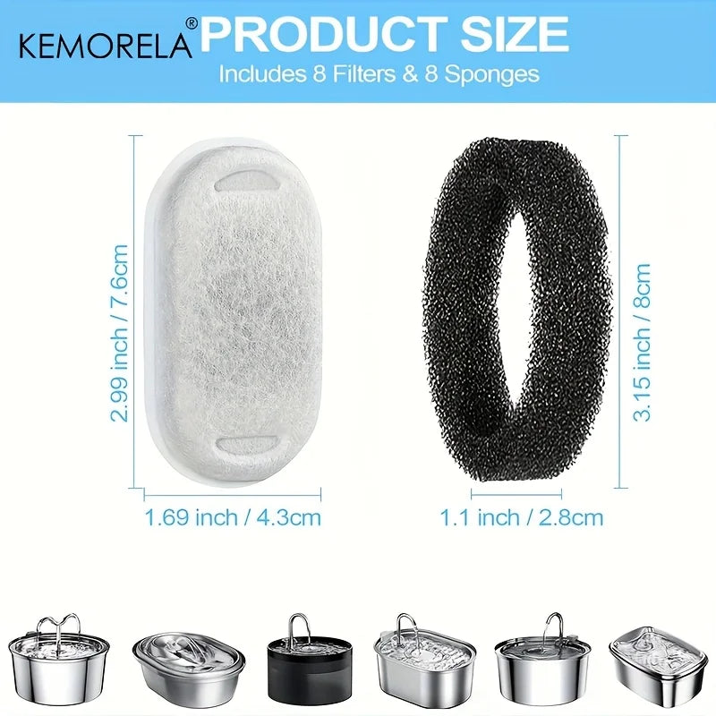 12/15PCS Water Fountain Carbon Filters