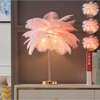 Ostrich Feather Lamp, 3-Color Modes