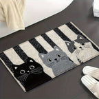 Striped Cat Carpet Doormat