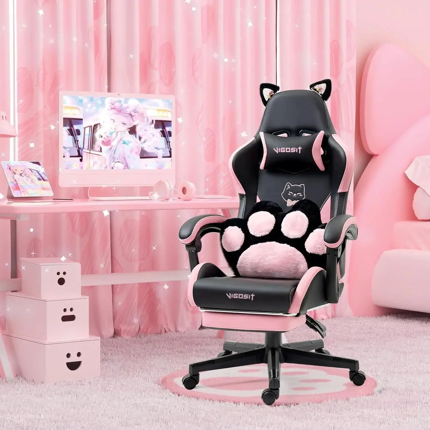 Lumbar Cushion Ergonomic Computer Chair