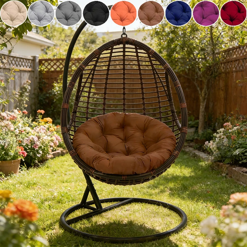Solid Color Round Hanging Seat Cushion