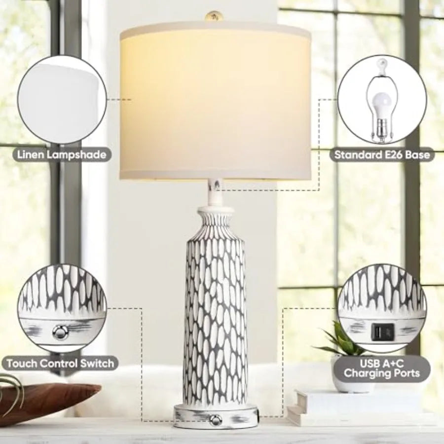 26"  Lamps(2) / 3-Way Touch Control