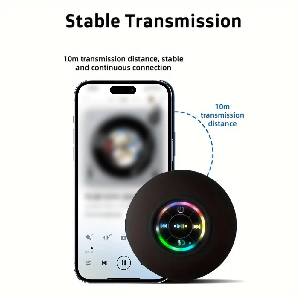 Portable Wireless Bluetooth Speaker LED Light , Waterproof