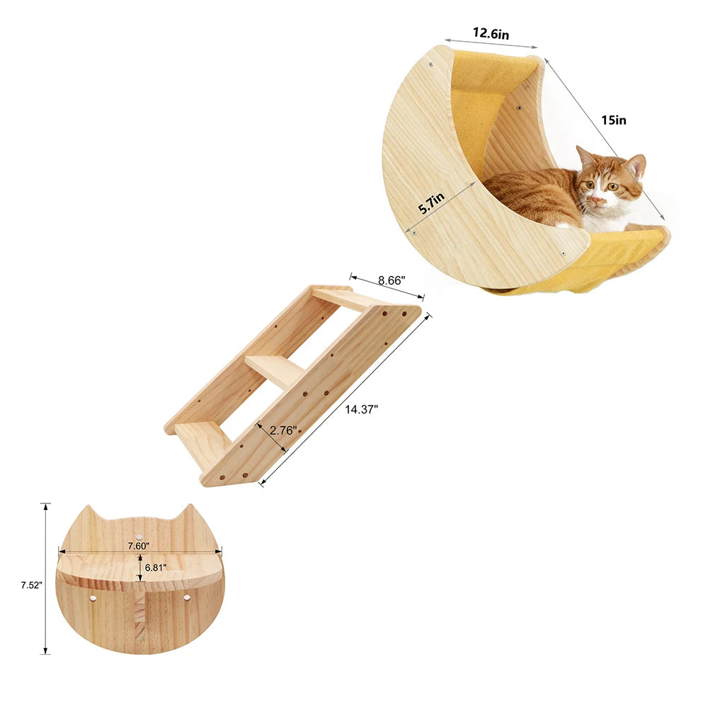 Cat Shelf Wall Hammock Climbing Shelves