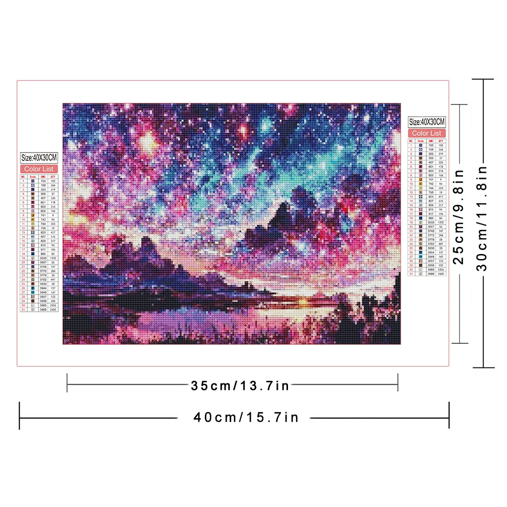 Diamond Painting Mountain Landscape Fantasy