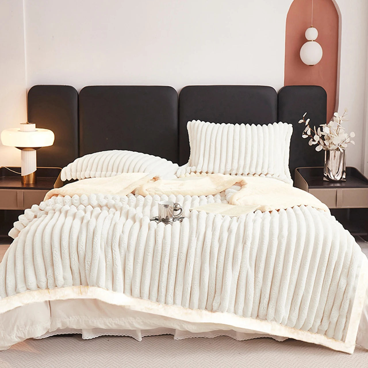 1pc Weighted Fleece Blanket