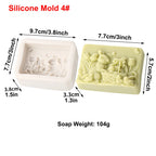 Rabbit Silicone Mold Bunny with Flower