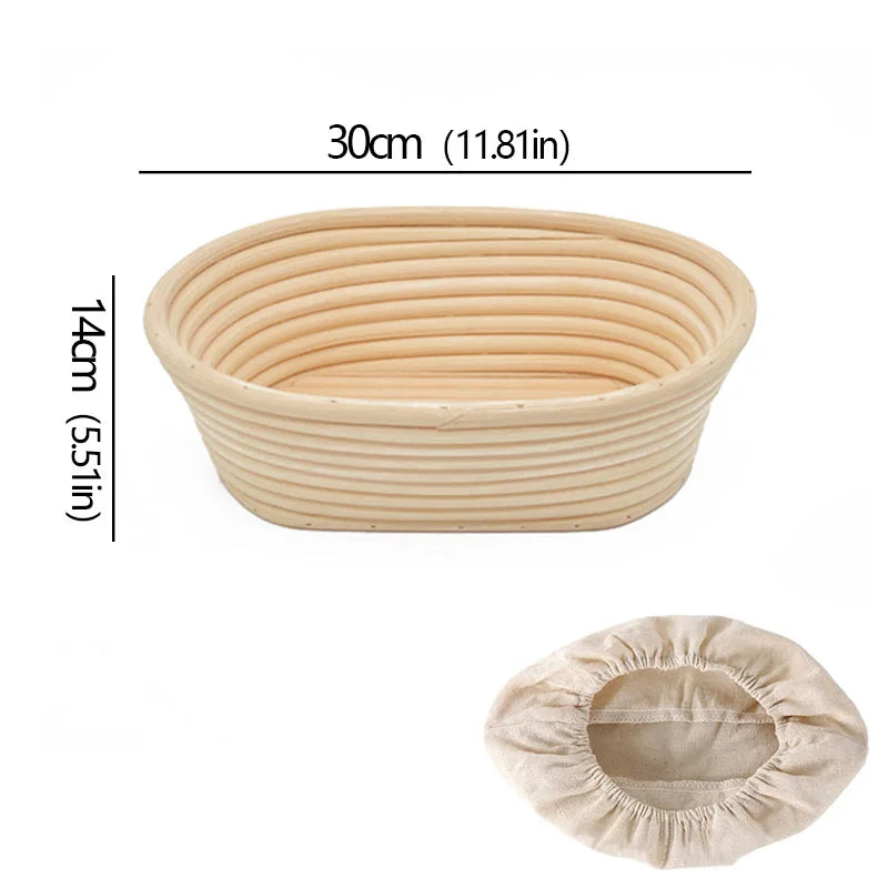 Oval/Round Bread Rattan Fermentation Basket